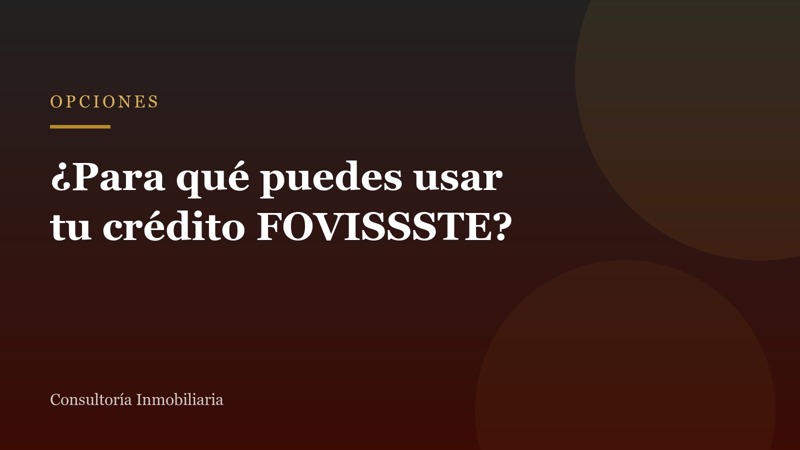 ¿Para qué puedes usar tu crédito FOVISSSTE? Opciones además de comprar casa